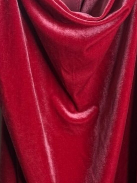 None Dresses & Skirts - Velvet Cowl Neck Slip Dress